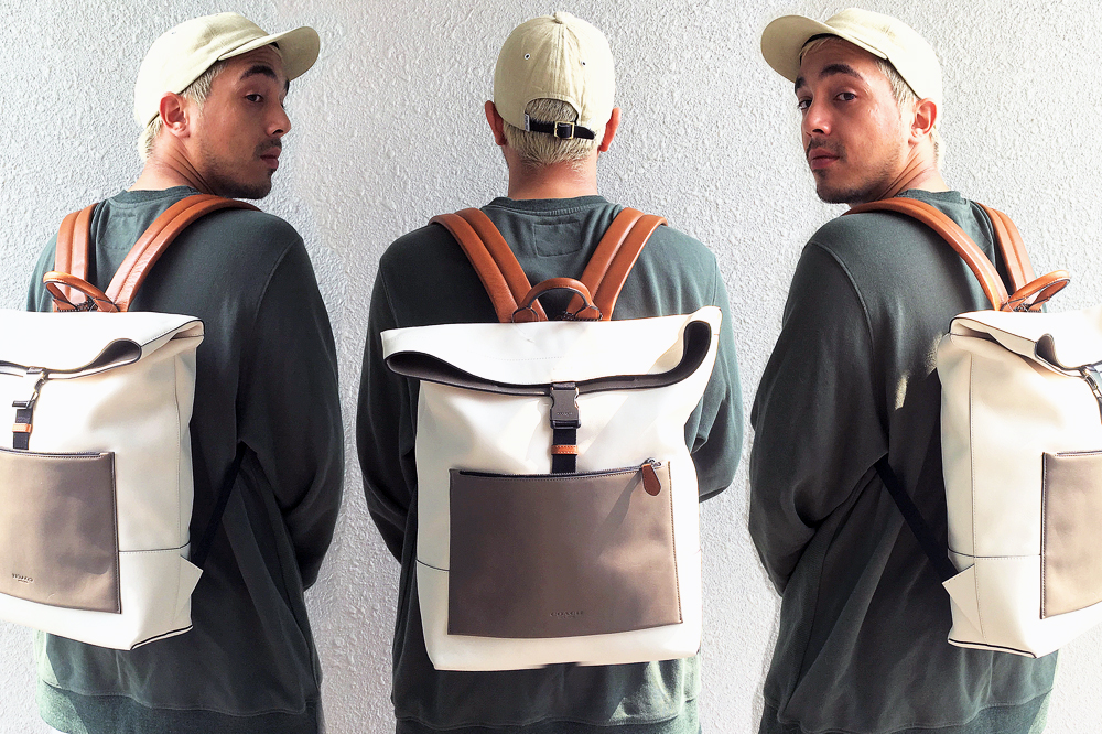 【未使用品】 COACH MANHATTAN foldover backpack