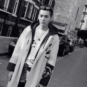 tia♡ on X: Kris Wu modeling Burberry at London fashion week 2016
