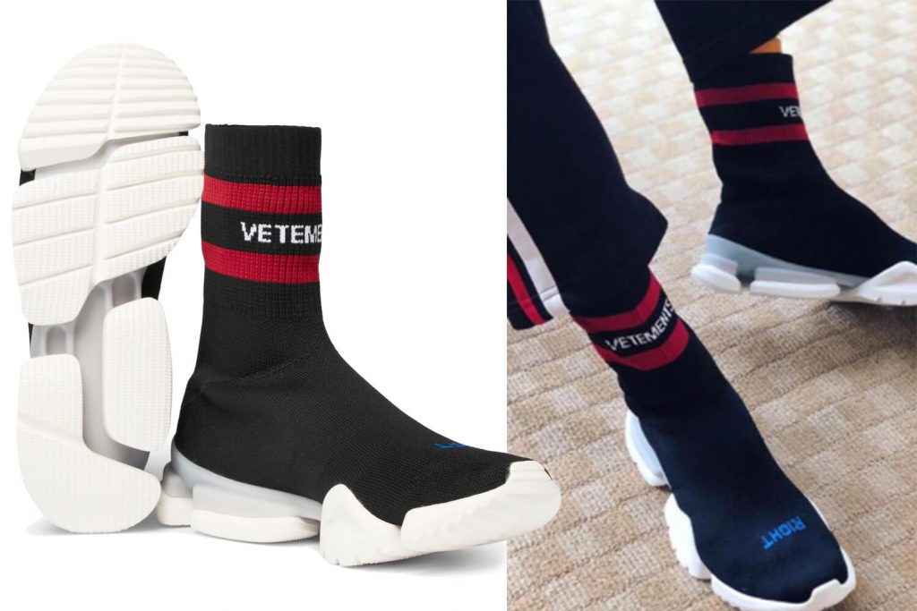 Vetements sock sale runner price