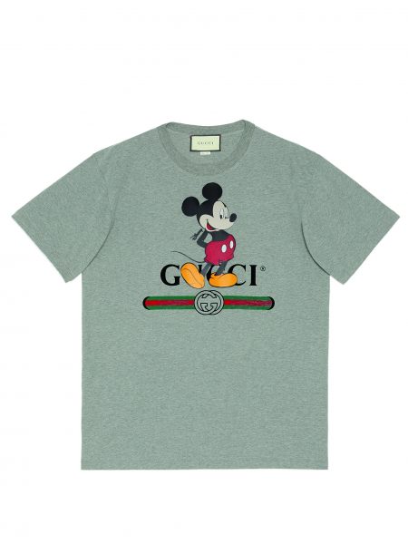 Gucci X Disney Mickey Mouse And Minnie Print Canvas Shorts