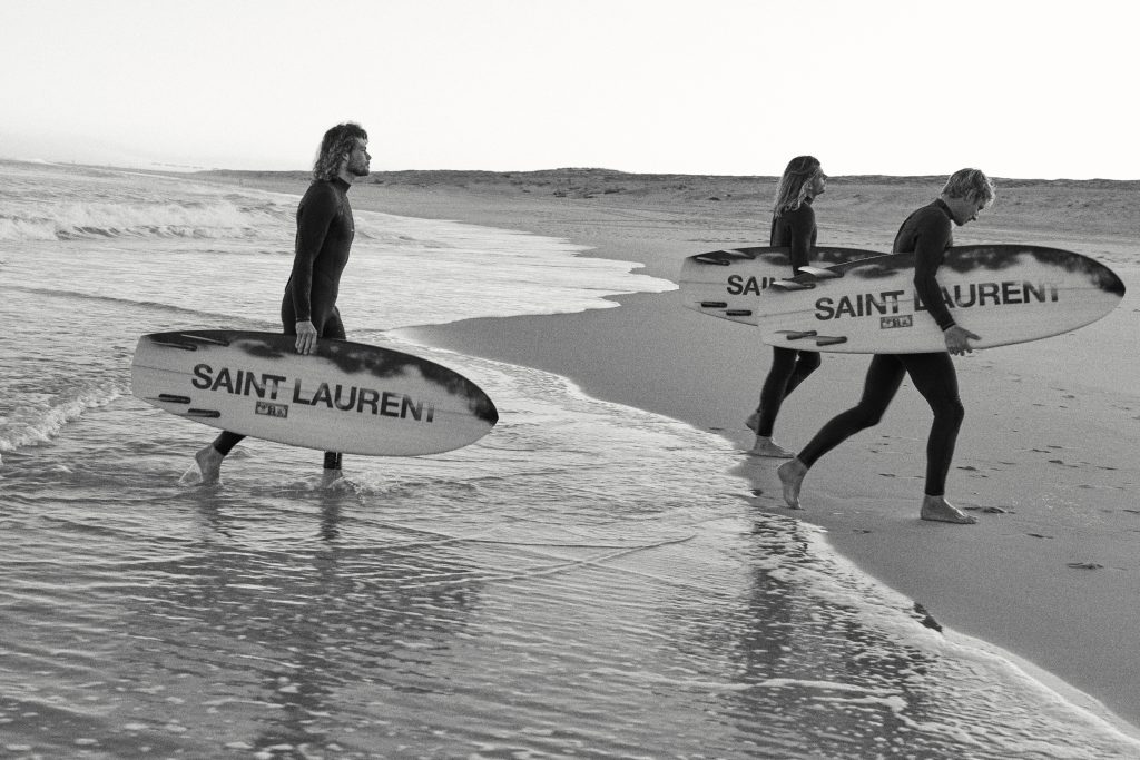 Saint Laurent explores surfing with Dawn Patrol project Saint Laurent explores surfing with Dawn Patrol project