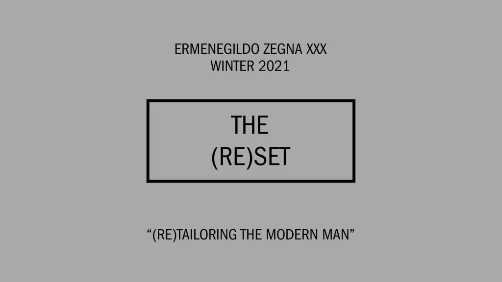 LIVE: Ermenegildo Zegna XXX Winter 2021 show LIVE: Ermenegildo Zegna XXX Winter 2021 show