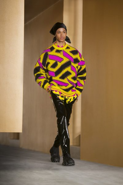 New La Greca monogram bowed at Versace's A/W21 show - Men's Folio Malaysia