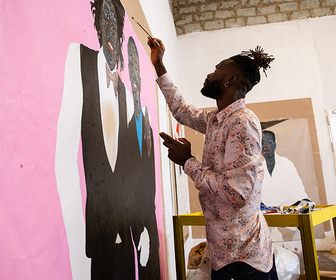 Meet the Ghanaian Painter Behind Kim Jones's Latest Dior Men Collection