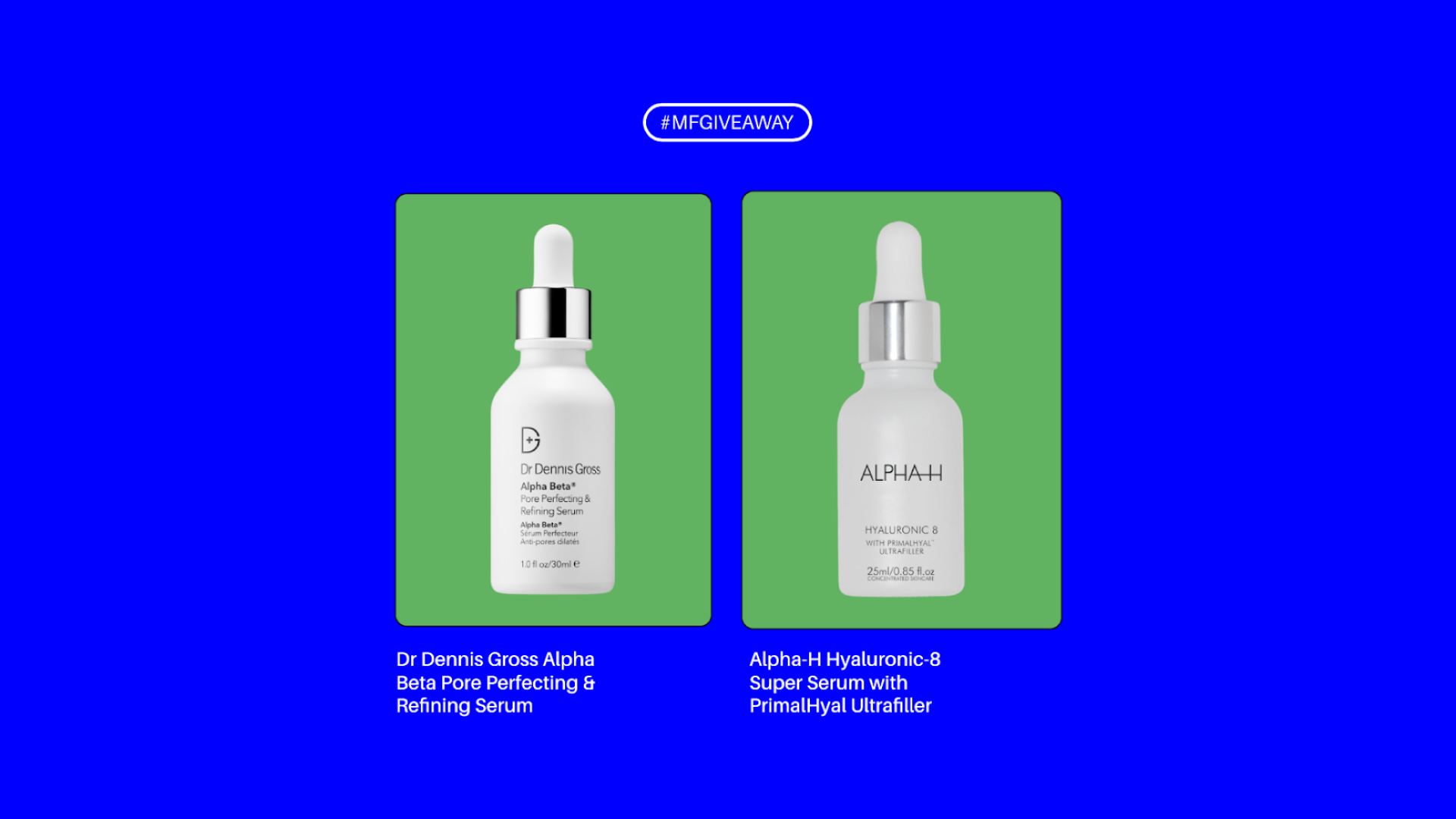 #MFGiveaway: A Dr Dennis Gross & an Alpha-H product #MFGiveaway: A Dr Dennis Gross & an Alpha-H product