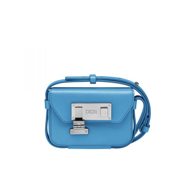 DIOR MEN 2021 Nano Lock Pouch - Blue Messenger Bags, Bags - DIORM25491