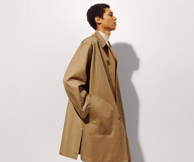 Uniqlo trench outlet coat mens