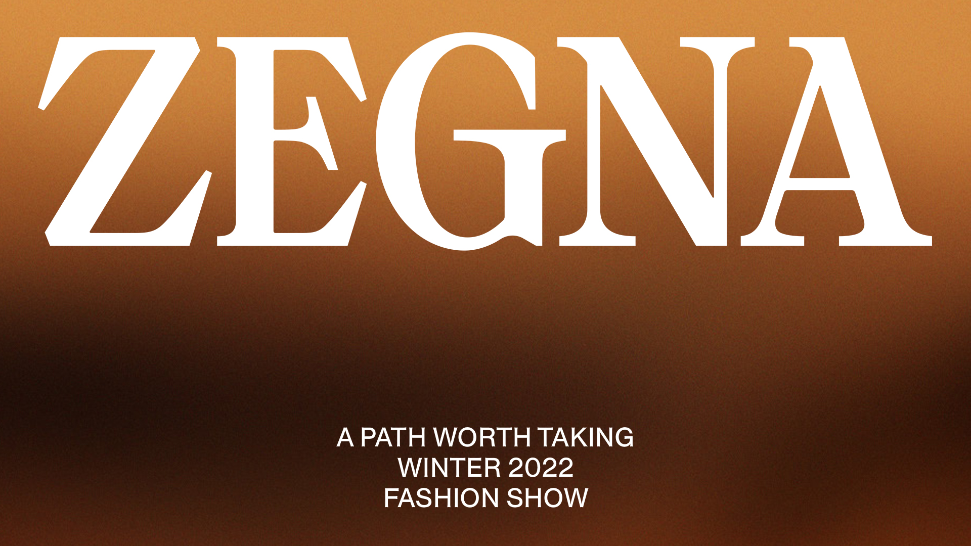 LIVE: Zegna Winter 2022 show LIVE: Zegna Winter 2022 show