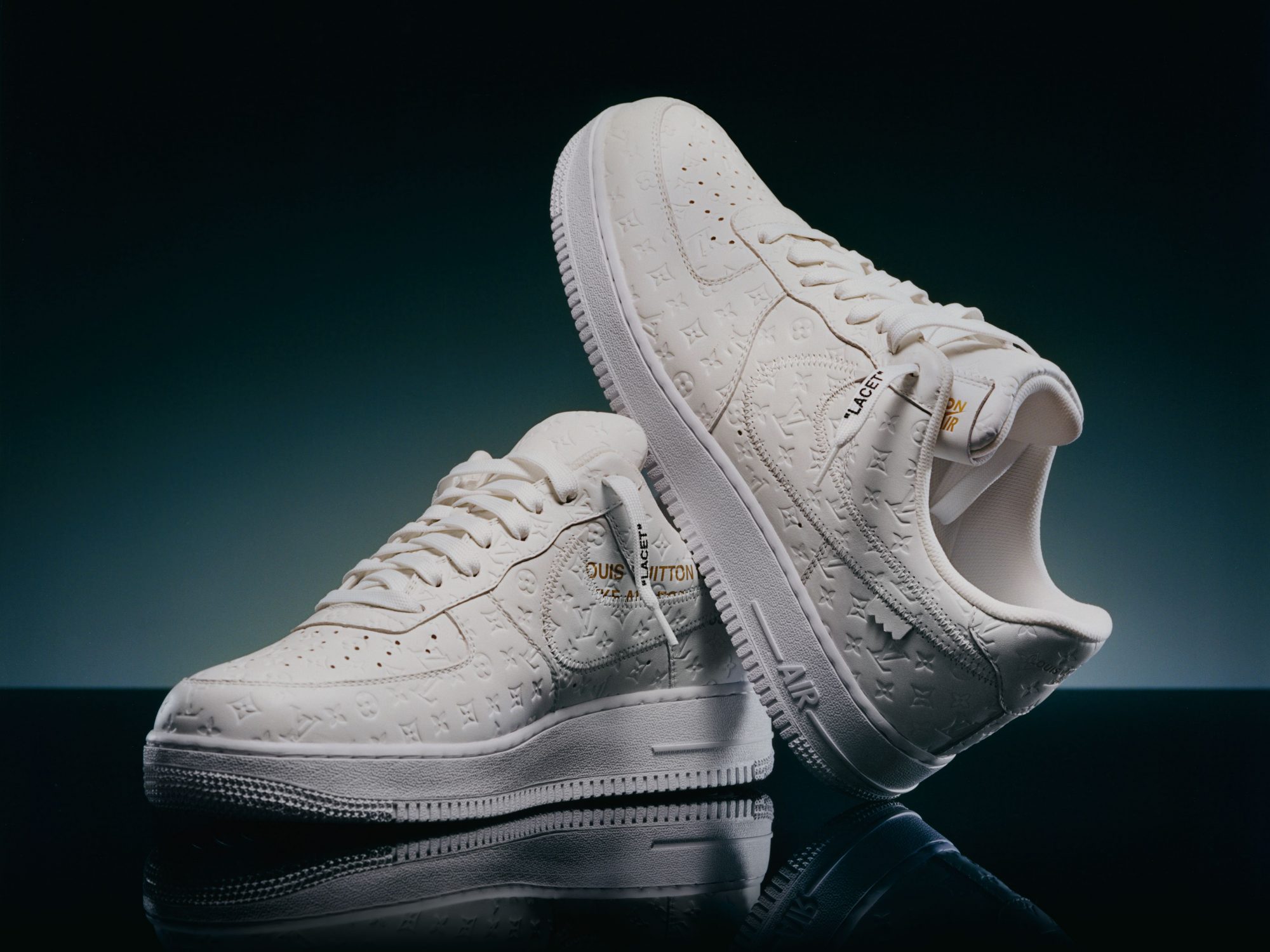 Louis Vuitton x Nike Air Force 1s Sell for a Total of $25.3
