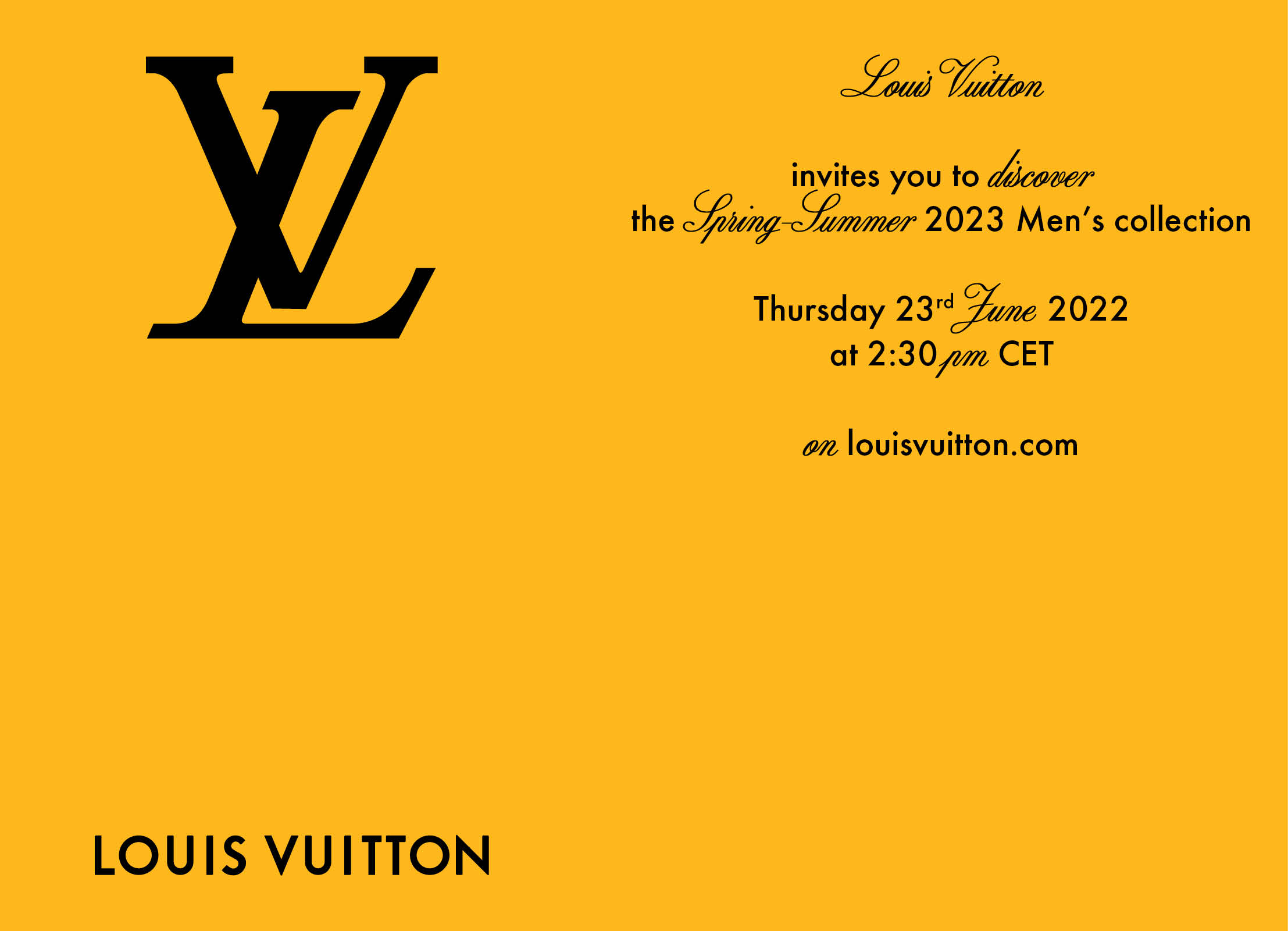 Louis Vuitton SS23 menswear
