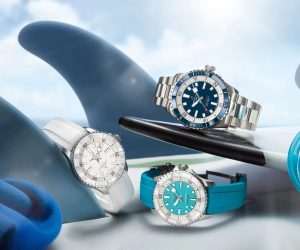 The Breitling Superocean combines fun with zesty colours