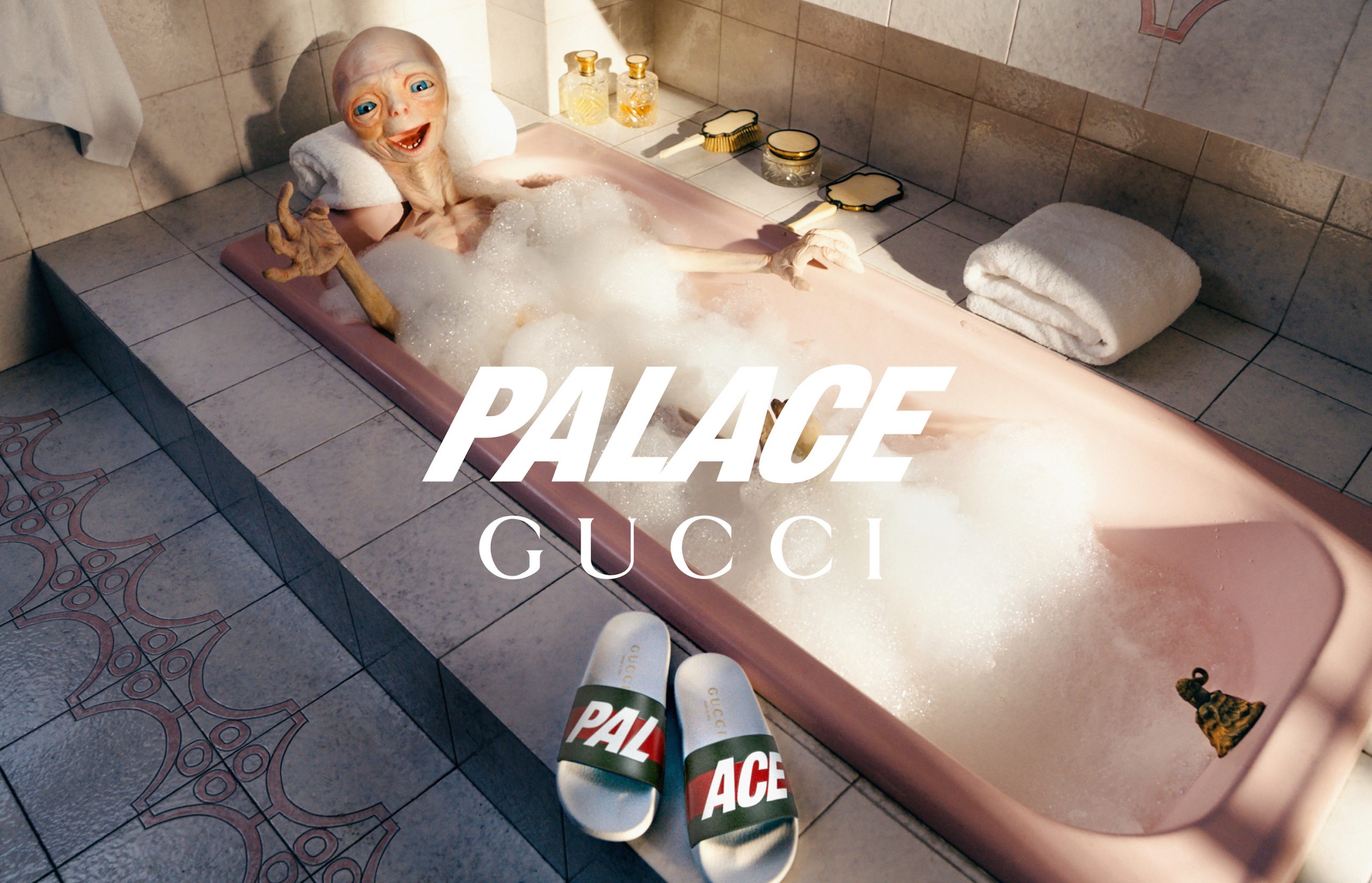 Palace x Gucci Triferg Canvas GG-P Duffle Bag Beige/Ebony