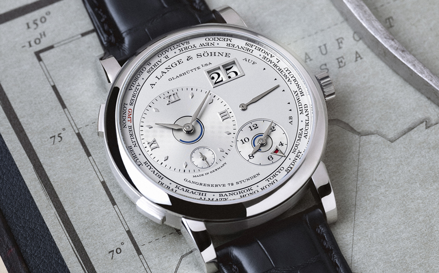 Traverse continents with the Lange 1 Time Zone watch