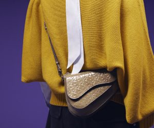 The Dior Saddle bag gets a new update in Oblique Gravity leather