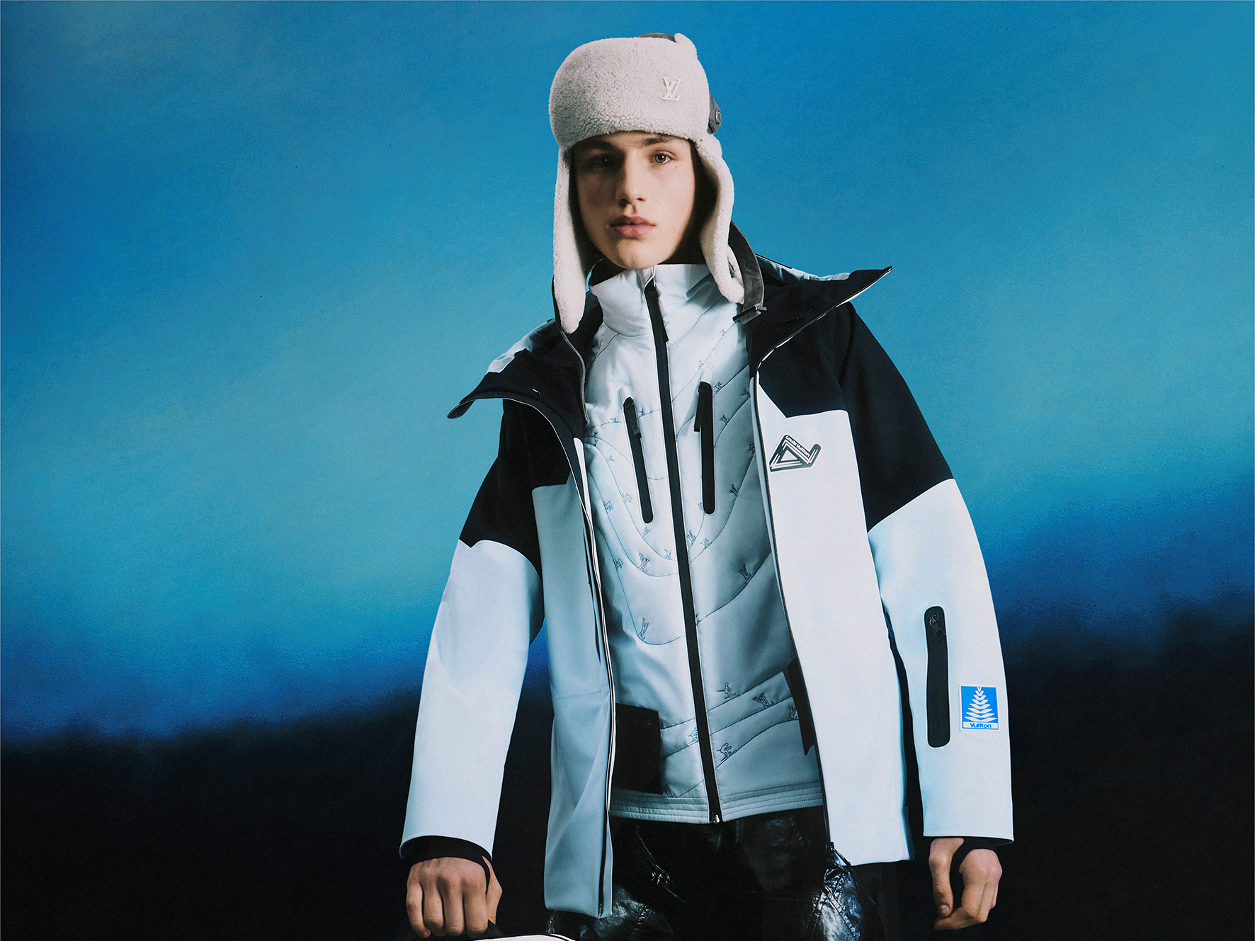 Louis Vuitton's Skiwear Collection Finds Balance on Snowy Slopes